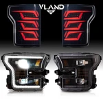 Vland 2015-2017 Ford F-150 Full Led Headlights+smoke Tail W/animation. Fixed Price $731.99.