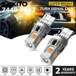 Auxito 7440 Amber Led Turn Signal Light Bulbs Anti Hyper Flash Error Free Canbus. Fixed Price $18.04.