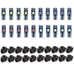 Blyilyb 20PACK Mix Color T5 2721 37 Wedge Led Bulb PC74 Twist Sockets Repl.... Fixed Price $22.99.