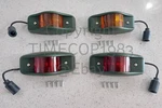 Humvee Led Side Marker Light Set Of 4 Green Hmmwv M998 M1097 M1123 M1151 M1152. Fixed Price $89.95.