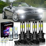 For Mercedes-benz SLK300 SLK350 2006-2011 6X Led Headlight + Fog Bulbs. Fixed Price $34.99.