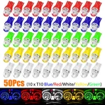 50PCS T10 194 Led Bulb For Instrument Panel Gauge Cluster Dash Light 168 2825. Fixed Price $10.89.