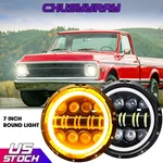2* Dot 7"INCH Round Led Headlights High&low Beam For Chevy C10 C20 Pickup Truck. Fixed Price $49.99.