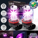 H11 H8 Led Fog Bulb Cob Chip Bright Pink Purple Light For Nissan Kicks 2018-2019. Fixed Price $19.28.