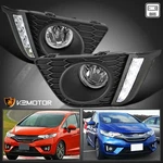 For 2015-2017 Honda Fit Clear Led Drl Bumper Fog Lights Driving Lamps W/ Switch. Fixed Price $54.38.