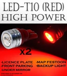 2 Pairs T10 Led High Power Red Replacements Check Engine Indicator Lamps V551. Fixed Price $9.99.