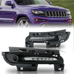 Pair Led Drl Daytime Running Fog Lights Lamps For 2012-2016 Jeep Grand Cherokee. Fixed Price $163.00.