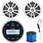 Enrock Digital Media Gauge Style Receiver, 2X 6.5" 180W Speakers, Wire, Antenna. Fixed Price $223.99.