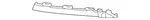 Genuine Porsche Bumper Cover Spacer Panel 95B-807-823-C-OK1. Fixed Price $54.13.