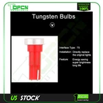 10PCS T5 Wedge Car Instrument Gauge Light White Led Bulbs With 10X PC74 Sockets. Fixed Price $8.59.
