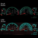 Dash Cluster Gauge Green Leds Lights Upgrade Kit Fits 97-03 Dodge Dakota Durango. Fixed Price $14.09.