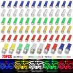 70PCS T5 T10 5050-SMD Led Speedometer Instrument Gauge Cluster Dash Light Bulbs. Fixed Price $10.15.