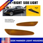 2PCS Amber Lens Bumper Side Marker Lights Fits For 2003-2006 Mercedes Benz E320. Fixed Price $15.19.