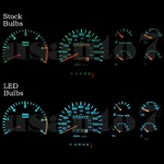 Dash Instrument Cluster Gauge White Leds Light Bulbs Kit Fits 87-96 Dodge Dakota. Fixed Price $13.99.