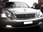 Led Daytime Running Drl Bumper Fog Light Trim For 2000-02 Mercedes W220 Class. Fixed Price $126.95.