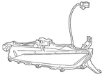 Genuine Lexus Fog Lamp Assembly 81210-48070. Fixed Price $362.80.