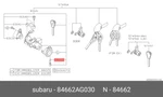 Genuine Oe Bulb Key 84662AG030 For Subaru 84662-AG030. Fixed Price $17.48.