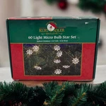 Nos Kurt S. Adler 60 Light Micro Bulb Star Set Flower Christmas Special Occasion. Fixed Price $65.00.