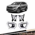 For Kia Sorento 2016 2017 2018 Fog Lights Lamps Assy W/ Bezels Left&right Side. Fixed Price $73.48.