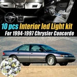 10PC Super White Car Interior Led Light Bulb Kit For 1994-1997 Chrysler Concorde. Fixed Price $17.42.
