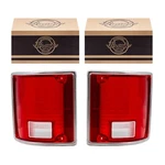 Tail Light Lens For 1975-1986 C10 W/chrome Trim Set 5968330 C20. Fixed Price $34.60.