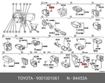 Genuine Oe Halogen Lamp, 9001001061 For Toyota 90010-01061. Fixed Price $5.71.