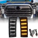 Pair Daytime Running Lights For 22-25 Toyota Tundra Led Fog Lamp Turn Signal Drl. Fixed Price $45.00.