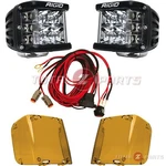 Rigid D-ss Pro Spot Led Side Shooter Light Pods Pair W/harness & Amber Covers. Fixed Price $439.99.