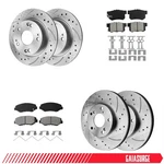 Front & Rear Brake Rotors + Ceramic Pads For Honda Civic 2013-2015 Acura Ilx. Fixed Price $138.99.