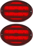 Partsam 2PCS 8.5" Oval Tail Lights 40LED Red For Trailer Rv Black. Fixed Price $61.99.