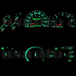 Cluster Gauges Ac Heater Climate Green Led Lights Fit 97-98 Ford F150 Expedition. Fixed Price $16.99.