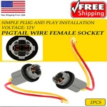 2X Wire Pigtail Female 194 T10 Two Harness Side Marker Light Bulb Plug Connector. Fixed Price $9.49.