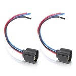 Wire Pigtail Female 9008 H13 Two Harness Head Light Bulb Socket Connector Plug. Fixed Price $10.99.