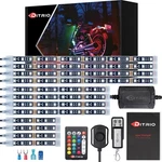Ditrio 12PCS Underglow Rgb Led Strip Light Kit Dc 12V With Red Blinking Bra.... Fixed Price $63.67.