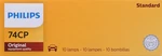New Instrument Panel Light Bulb-standard Commercial 10 Pack Philips 74CP. Fixed Price $7.26.