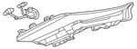 Genuine Nissan Daytime Run Lamp 26605-5MP0A. Fixed Price $782.11.