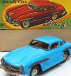 Nomura Toy Mercedes Benz 300SL Sports Car Light Blue Tin With Box F/s Fedex. Fixed Price $434.90.