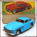 Nomura Toy Mercedes Benz 300SL Vintage Light Blue Tinplate Sports Car With Origi. Fixed Price $200.68.