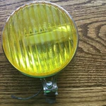 Carello Fog Lights Chromed Yellow Italian Lancia Alfa Fiat 5 3/8 Dino. Fixed Price $185.00.