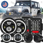 For Jeep Wrangler 07-18 Jk 7" Led Headlight Tail Fog&turn Combo Kit. Fixed Price $132.99.