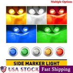 3/4" Round Led Chrome Bullet Clearance Side Marker Lights For Truck Trailer Rv. Fixed Price $8.54.
