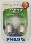 Philips 97LLB2 Longerlife License Plate Lamp Light Bulb - Pack. Fixed Price $6.99.
