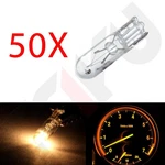 50X Warm White T5 /74 T1.75 T1-3/4 Halogen Dashboard Mini-wedge Bulb Light 12V. Fixed Price $10.39.