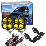 3000K Yellow 20W Round Led Ditch Light Kit W/bracket, Relay For Polaris Rzr Atv. Fixed Price $62.09.