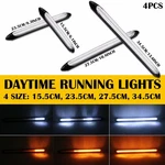 2PCS 12V Led Drl Daytime Running Lights Strip Fog Headlight Car Lamp Amber White. Fixed Price $16.14.