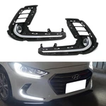 Kdm Style Lower Bumper Led Daytime Running Lights For 2017-2018 Hyundai Elantra. Fixed Price $139.99.