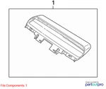 Jaguar 2000-2002 S-type High Mounted Stop Lamp XR832362LEG. Fixed Price $98.99.