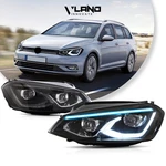 Pair Vland Full Headlights For Golf Vii MK7 2015-2017 W/animation Bule Drl. Fixed Price $459.99.