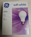 General Electric 25 Watt Soft White Light Bulbs Pack A19 Nos Tested New. Fixed Price $11.24.
