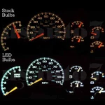 Dash Cluster Gauges White Led Lights Upgrade Kit Fits 99-02 Gmc Sierra 1500 2500. Fixed Price $14.99.